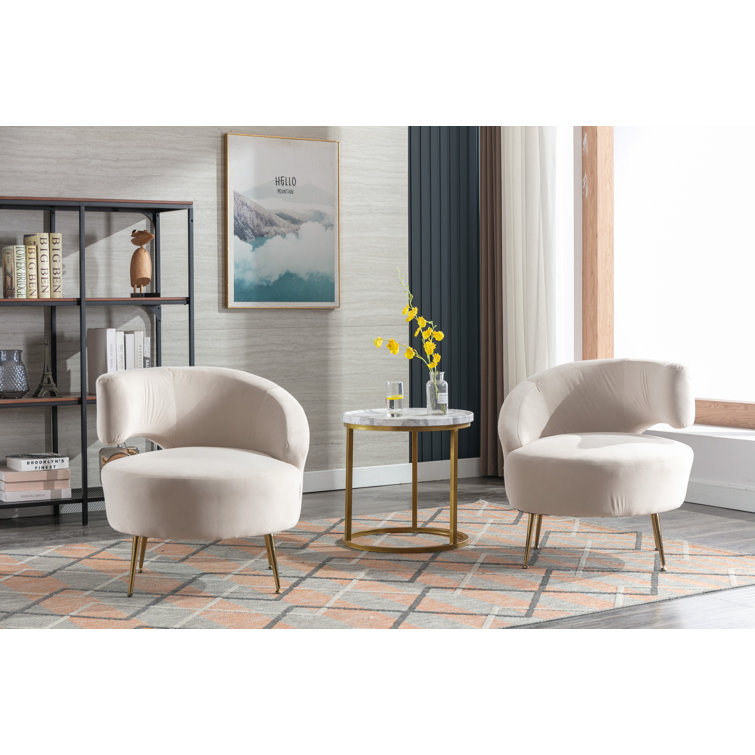 Barrel accent chair set of online 2